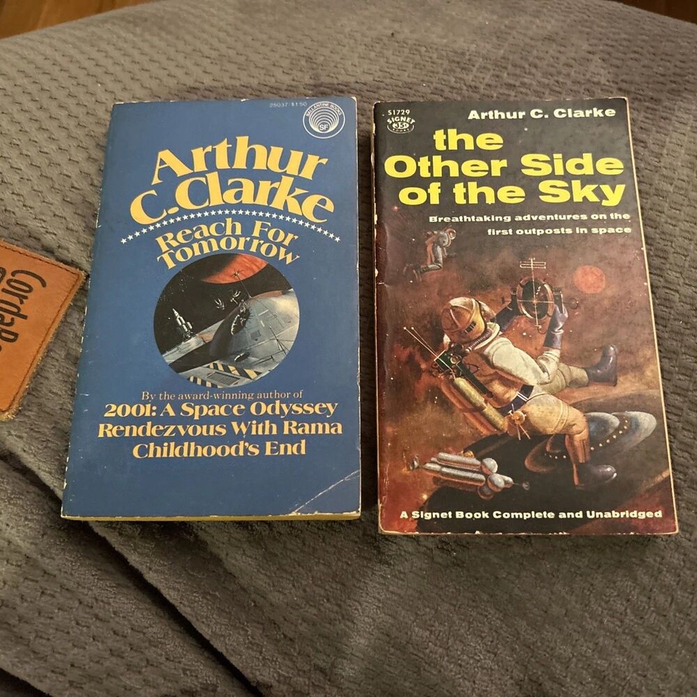 Arthur C. Clarke The Other Side of the Sky 1959 Signet 1st & Reach For Tomorrow